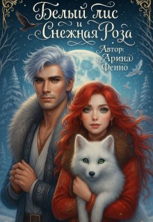 Белый лис и снежная роза